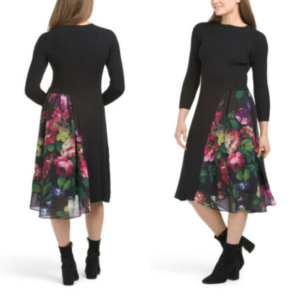 hidden designer - Asymmetrical Skirt Sweater Dress Sale - Metziahs